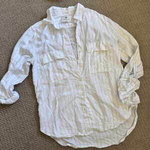 Aritzia Striped Shirt XS - White
